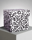 Keith Haring Gold Pattern Heart Candle
