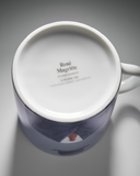 MAGRITTE PORCELAIN MUG LE PÈLERIN BLUE