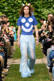 Walter Van Beirendonck BASIC BLUE FRINGE PANTS