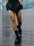 GMBH BOXING SHORTS W FRINGES BLACK