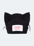 LOVERBOY BY CHARLES JEFFREY CHUNKY EARS BEANIE BLACK