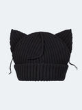 LOVERBOY BY CHARLES JEFFREY CHUNKY EARS BEANIE BLACK