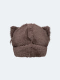 LOVERBOY BY CHARLES JEFFREY FLUFFY CHUNKY EARS BEANIE BROWN