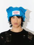 LOVERBOY BY CHARLES JEFFREY CHUNKY EARS BEANIE in LIGHT BLUE
