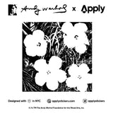 Flowers By Andy Warhol - Sheet of 9 Kiss-Cut Stickers