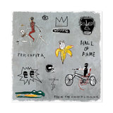 Silver Sheet By Basquiat - Sheet of 13 Kiss-Cut Stickers