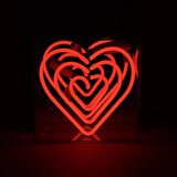 'heart' Mini Acrylic Box Neon Light
