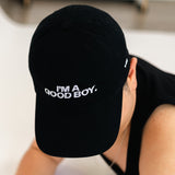 I'm A Good Boy Dad Hat by YES HOMO in Black
