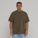 Talentless Mock Neck Tee Military Green