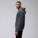 Talentless Circle Logo Embroidered Hoodie Steel Grey