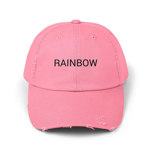 RAINBOW Distressed Cap in 6 colors