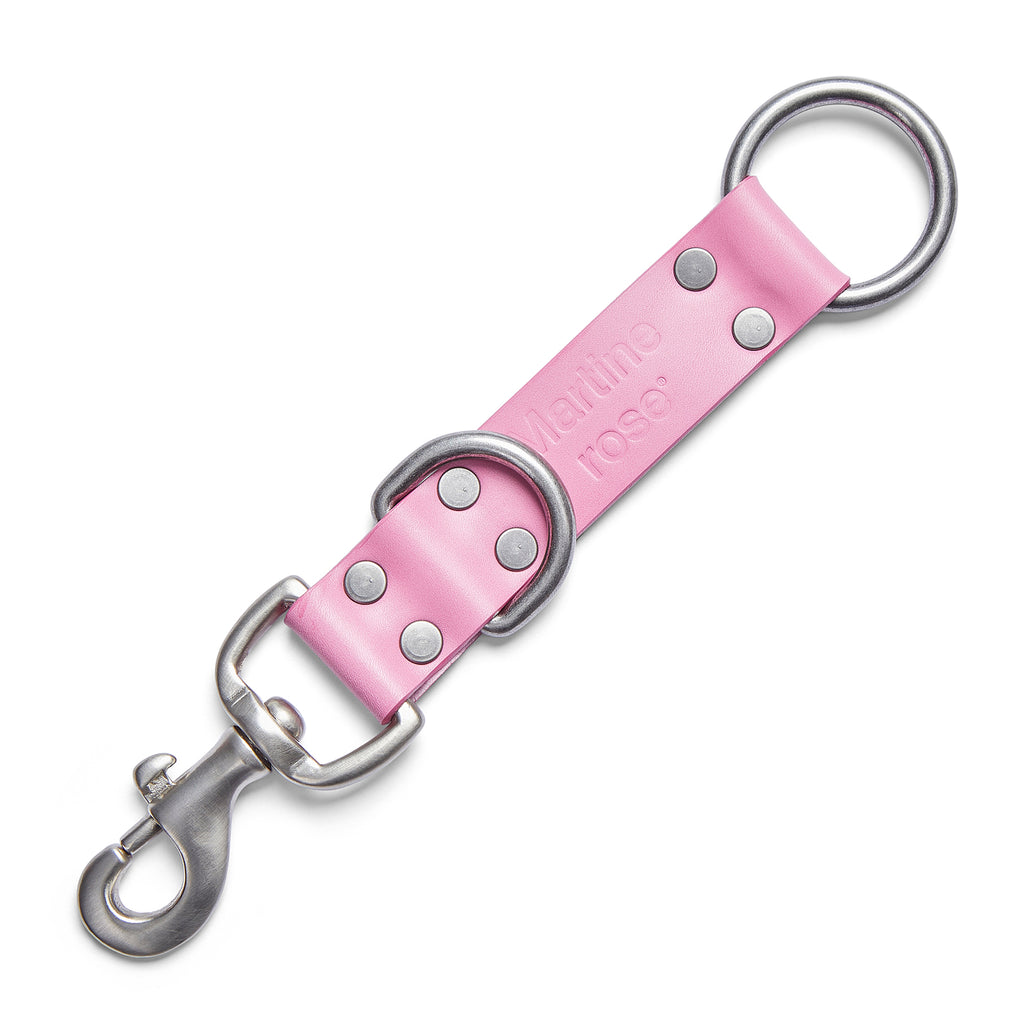 MARTINE ROSE BONDAGE KEYCHAIN PINK