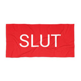 Slut Beach Towel by CULTUREEDIT