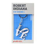 ROBERT INDIANA Love Keychain - Silver