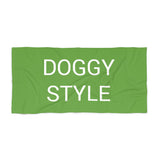 Doggy Style Beach Towel by CULTUREEDIT