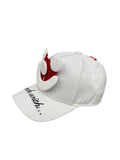 Smiley Cap in White by Walter van Beirendonck