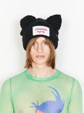 LOVERBOY BY CHARLES JEFFREY CHUNKY EARS BEANIE BLACK