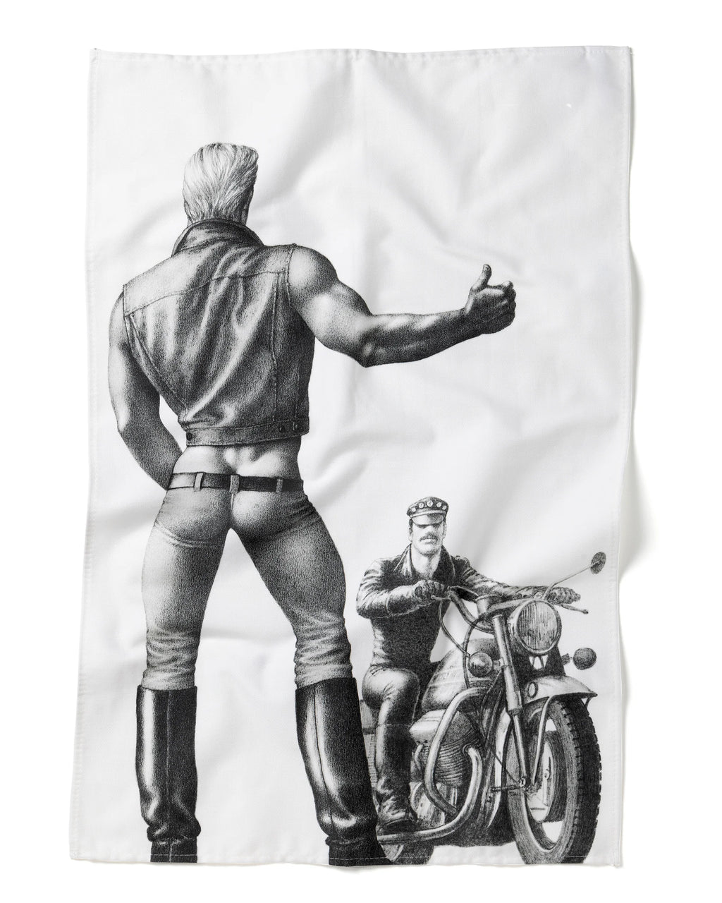 Tom of Finland Hitchhiker Tea Towel