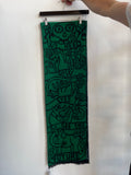 Walter Van Beirendonck New Eyes Scarf Single Green/ Blue FW23