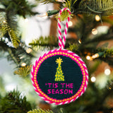 Tis the Season Needlepoint Ornament