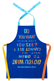 Do You Want To Draw What You See? Bob and Roberta Smith apron by Third Drawer Down