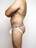 B Logo Jockstrap White