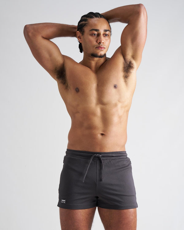 TEAMM8 S.S.C. Fraternity Mesh 3" Short - Gunmetal