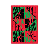 Women Free Angela By Faith Ringgold - Die-Cut Sticker