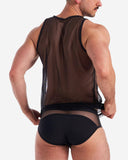 Score Sheer Tank - Black: L