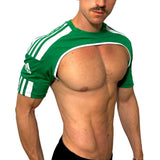 Adidas Sport Shoulders Green Crop Top BY SNEAKERMASK