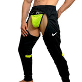 Nike Sport Black/Neon Green Chaps By SNEAKERMASK