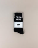 Grab Here Socks by YES HOMO - Black