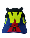 Atomic Cap with Detachable Patch Blue by Walter Van Beirendonck