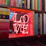 'love' Glass Neon Sign
