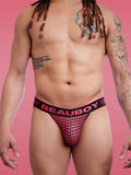 BEAUBOY Houndstooth Jockstrap Pink