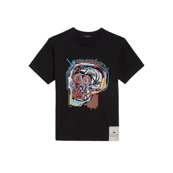 Jean-Michel Basquiat Skull T-Shirt, Black