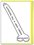 David Shrigley Birthday Card - Cock
