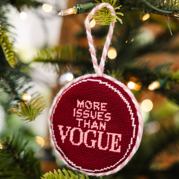 More Issues Needlepoint Ornament