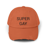 SUPER GAY Distressed Cap in 6 colors