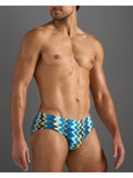 TEAMM8 Resort Wide Cut Swim Brief - Blue Mirage