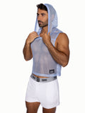 BIKE Hooded Sleeveless Practice Jersey - Ice Blue