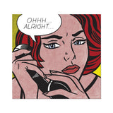 Ohhh... Alright... By Roy Lichtenstein - Die-Cut Sticker