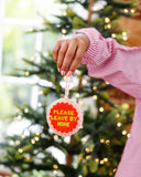Leave By Nine Needlepoint Ornament