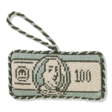 $100 Bill Needlepoint Ornament