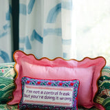 Control Freak Needlepoint Pillow