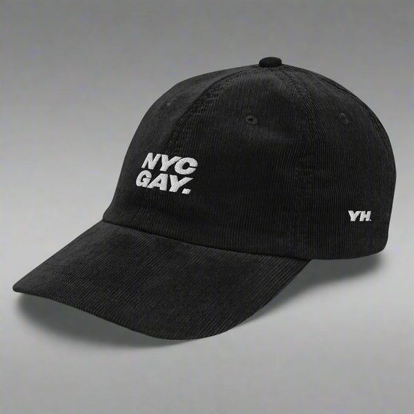 Nyc Gay Vintage Corduroy Hat in Black