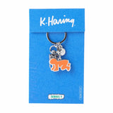 Keith Haring Orange Radiant Baby Keyclip