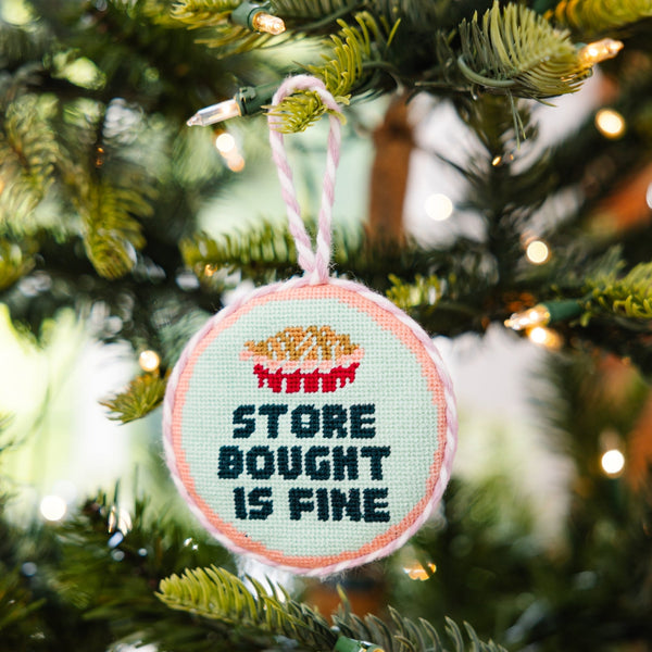 Store Bought Needlepoint Ornament