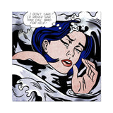 Drowning Girl By Roy Lichtenstein - Die-Cut Sticker