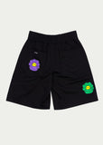 Flower burst Shorts Black by ISNURH FW 24-25